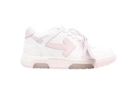 Off-white - White And Pink Leather Out Of Office Sneakers REPS