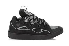 Lanvin Curb Chunky Leather Sneakers “Black” REPLICA