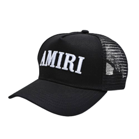 Best AMIRI Logo-Patch Cap Black REPS